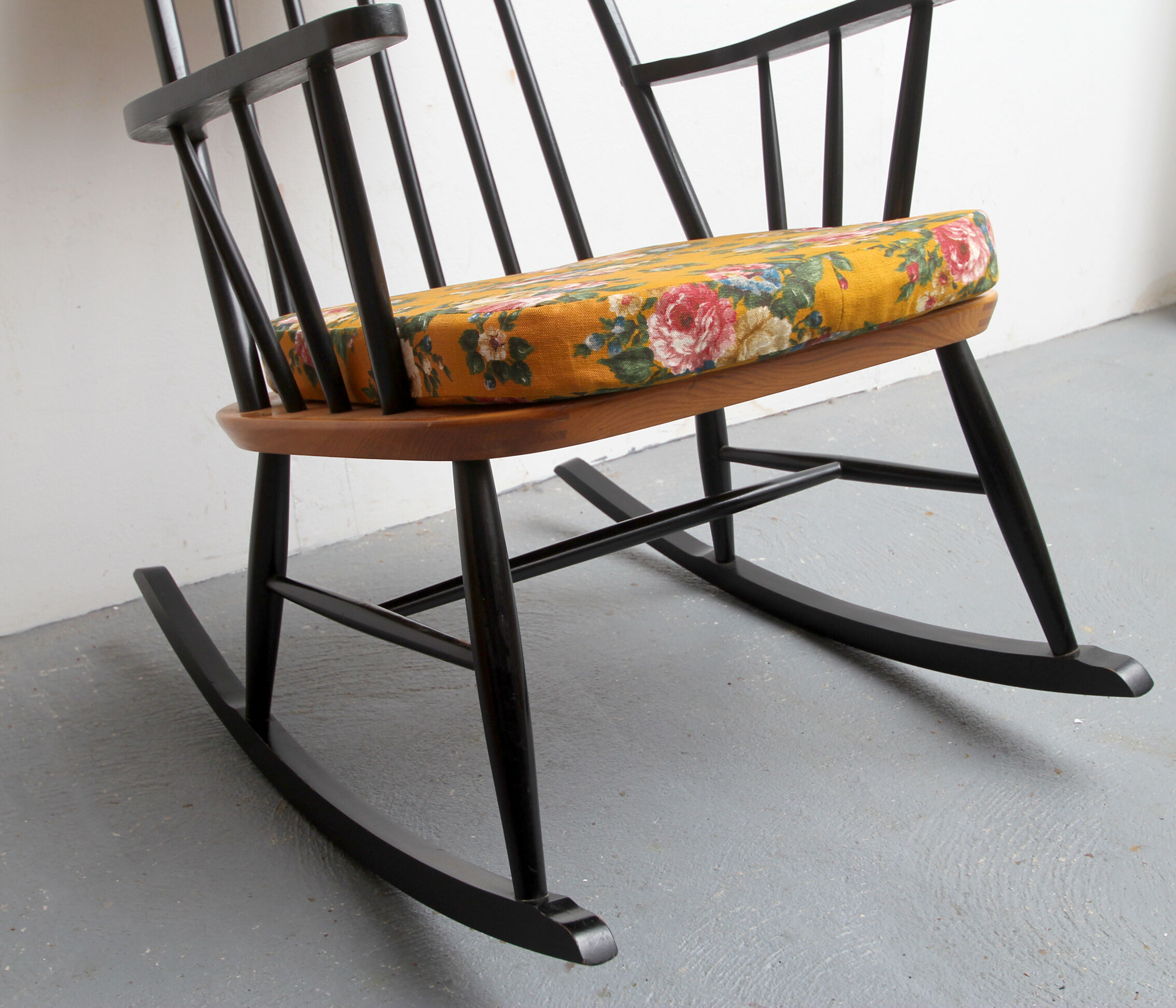1950s rocking chair in scandinavian style