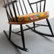 1950s rocking chair in scandinavian style