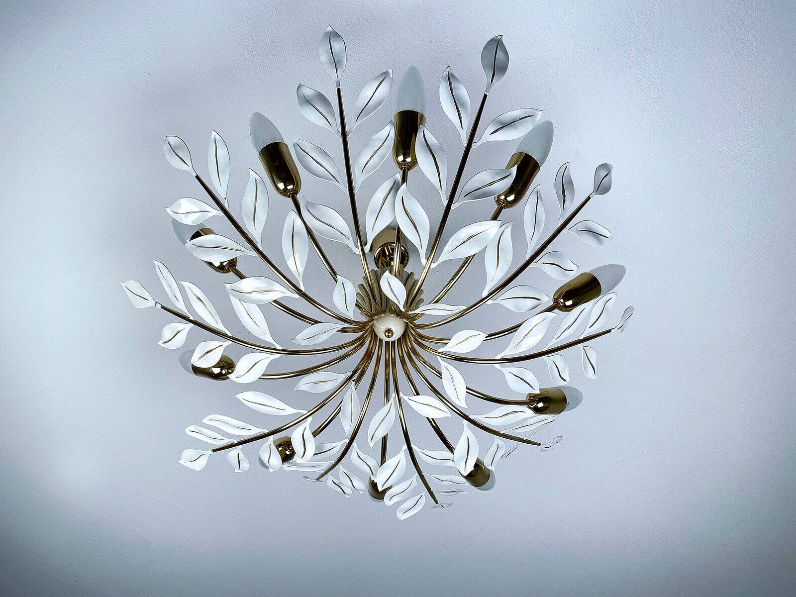 Large vintage pendant light from Vereinigte Werstaetten, 1950s