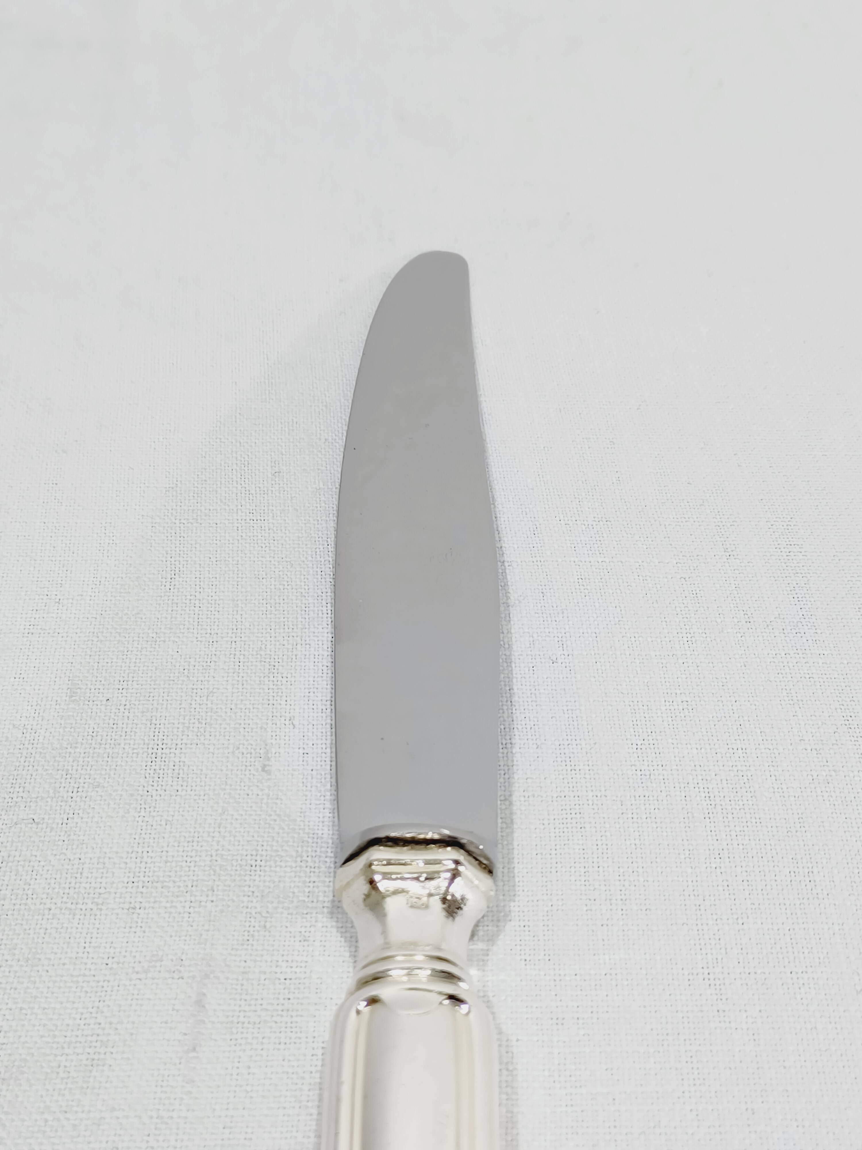 Sfam - 12 silver-plated table knives