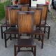 6 chaises  paillon et bois