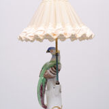Porcelain Pheasant Table Lamp Germany 1950s