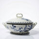 Antique soup tureen 1890-1910 opaque porcelain ironstone Gien Chardons model