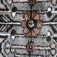 Handmade vintage Persian Gabbeh rug 111cm x 214cm, 1970s