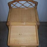Rattan bedside