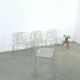 Design plexiglas stapelbare stoelen Trono by Sottsass Associati 2005 Segis