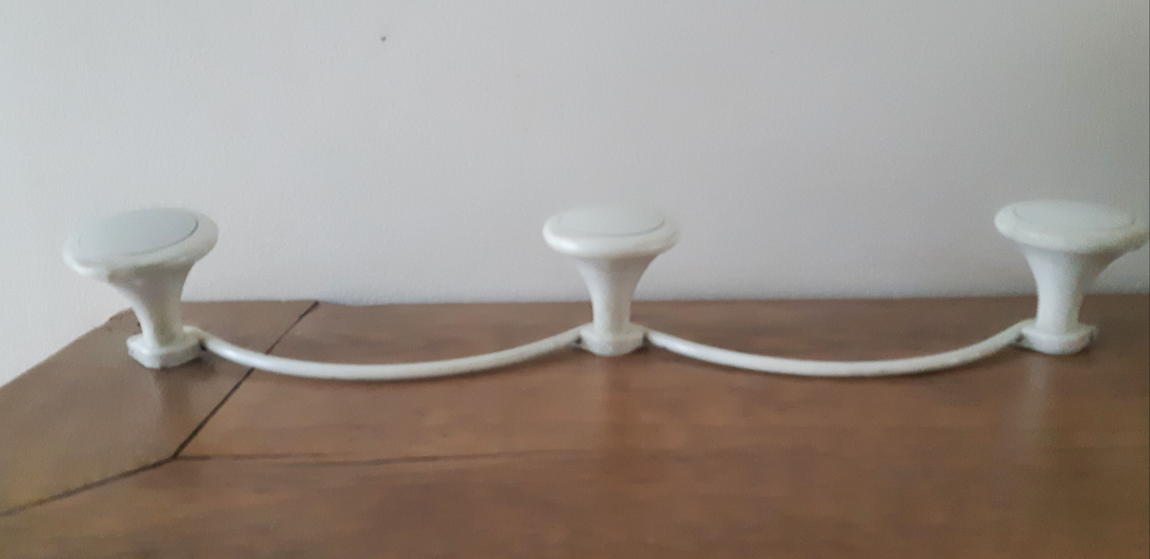 Coat rack 3 heads white