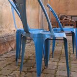 4 industrial chairs from the 50s, Multipl's brand, by Joseph Mathieu