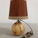 Glass ball bedside lamp from the 50s/60s