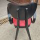 Fauteuil de bureau vers 1950 rouge et noir