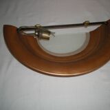 Art Deco half-moon wall lamp from the 1930s