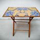 Table pliante bambou et tissu
