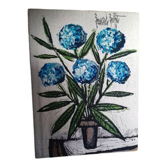 Bernard Buffet tapestry after the Hydrangeas