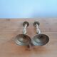 Paire de bougeoirs en laiton