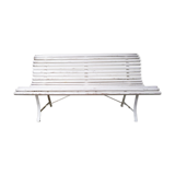 Vintage slatted garden bench