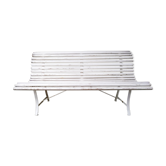 Vintage slatted garden bench