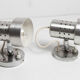 Pair of modernist wall lights in aluminum 1970