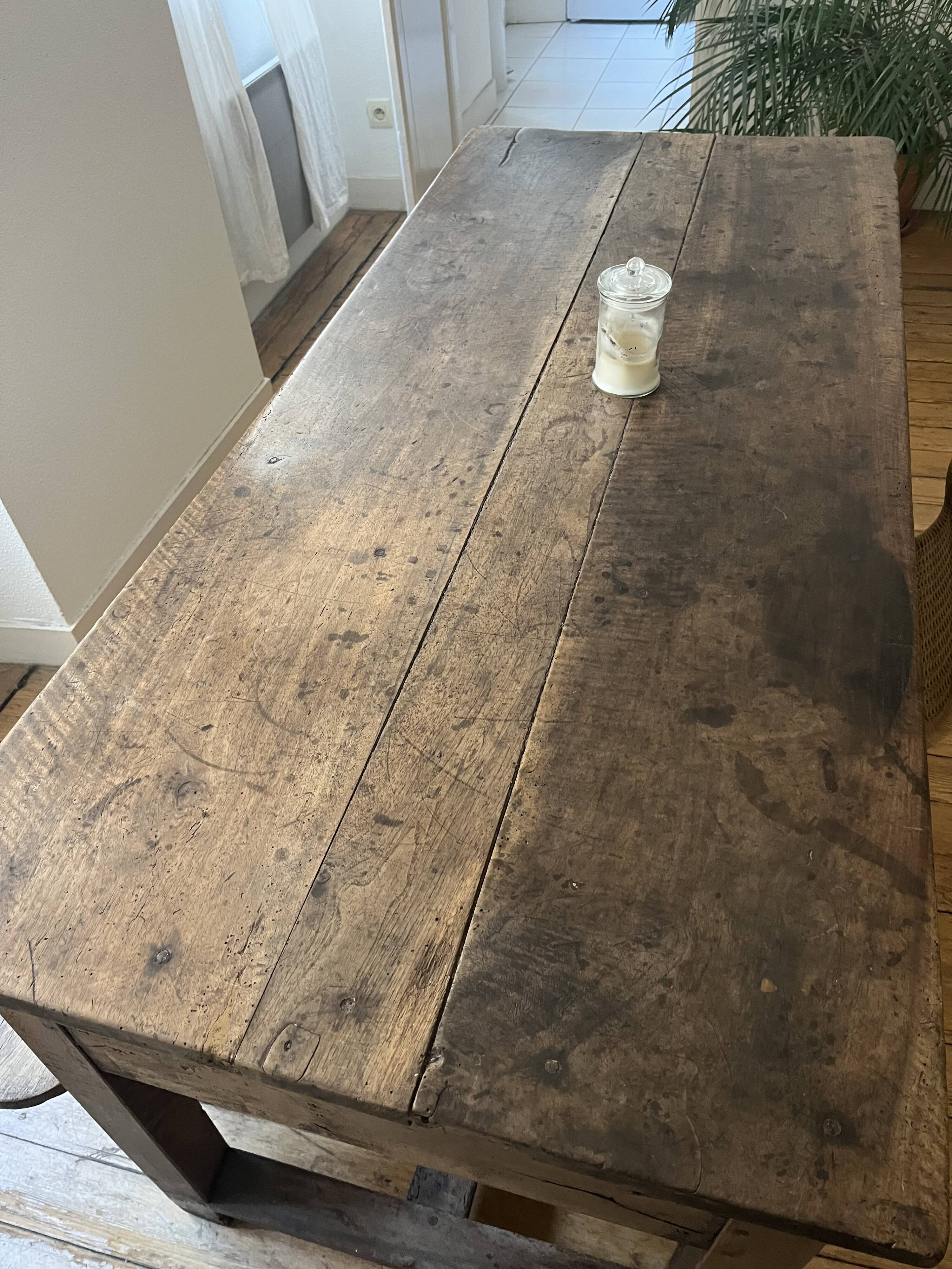 19th Century Walnut Farmhouse Table