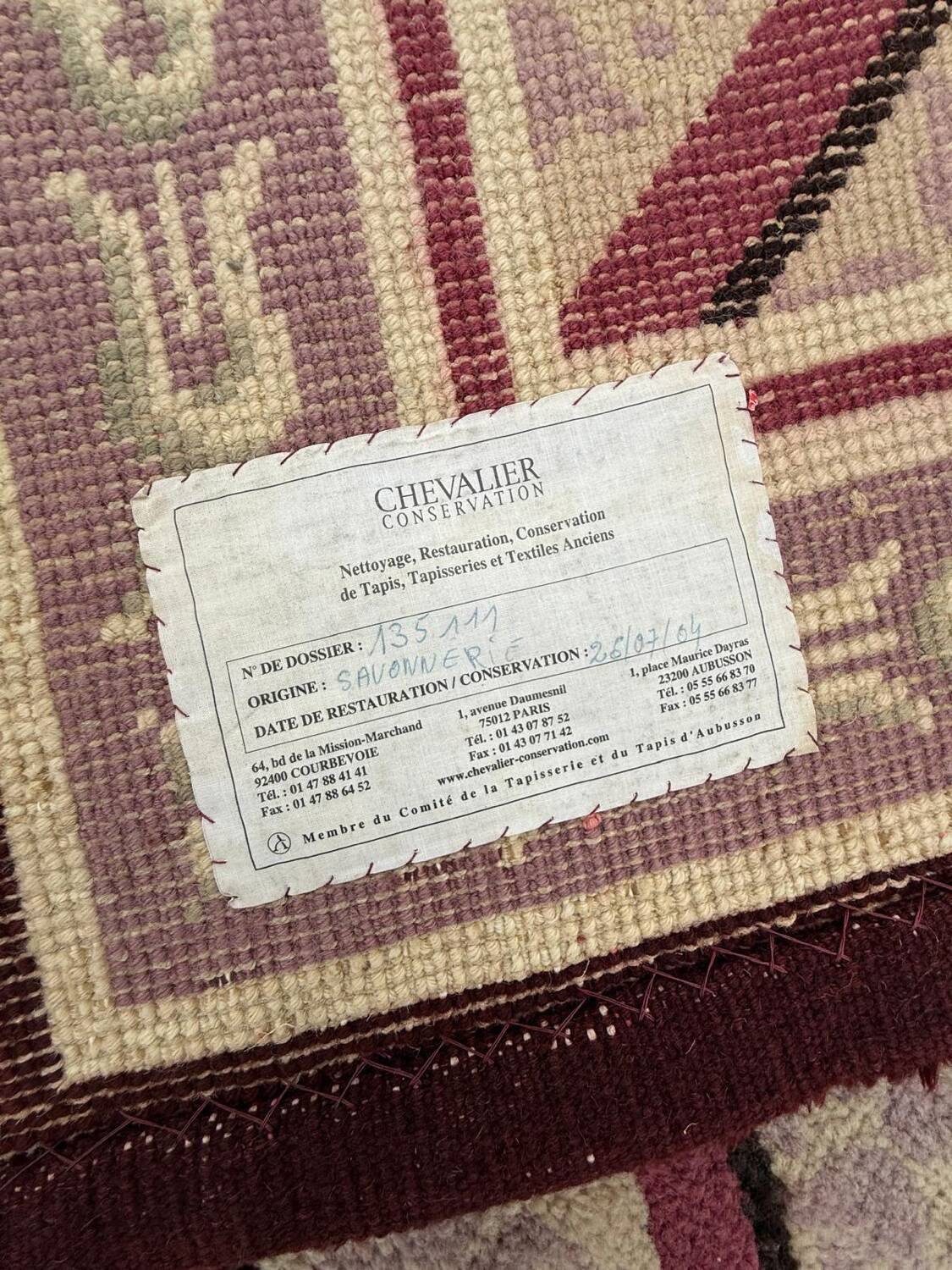 Aubusson carpet – Savonnerie origin