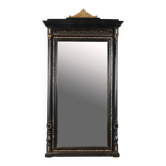 Miroir ancien en bois ébonisé Inalys Italie XIX Century