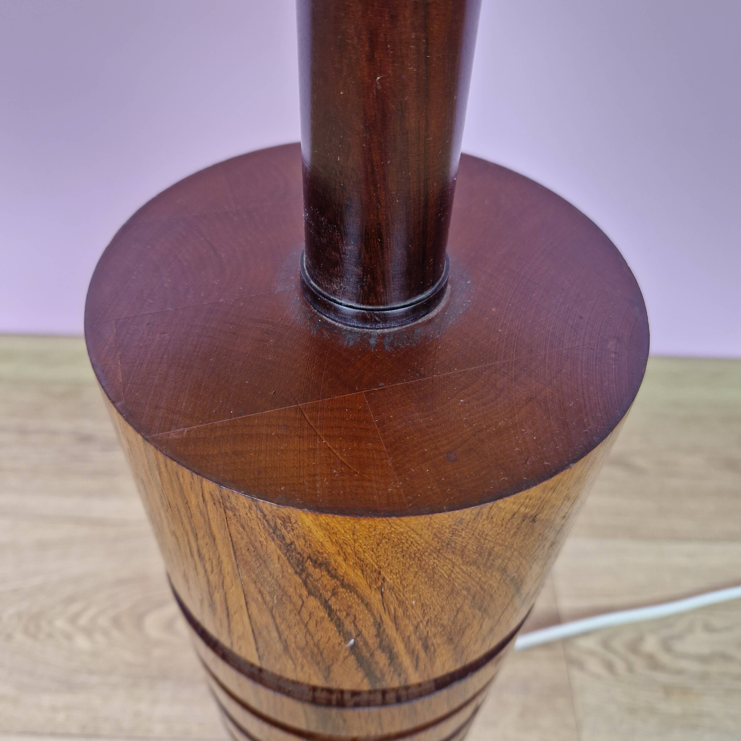 Rosewood and brass danish floor lamp, 1960s