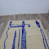 Handmade Moroccan Berber rug size 150 x 250 cm