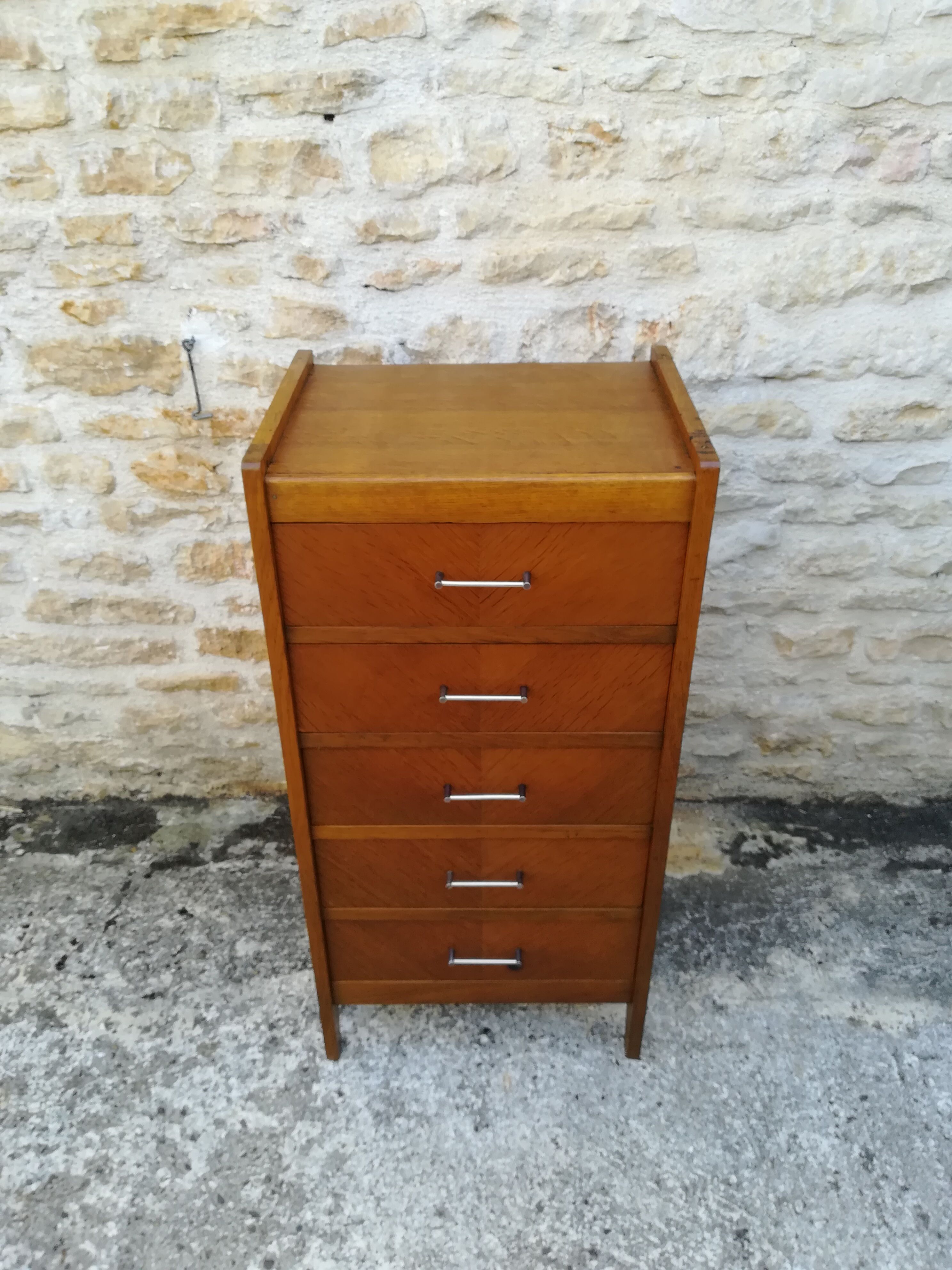 Vintage chiffonier with five drawers