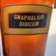 Paire de flacons a pharmacie en verre marron