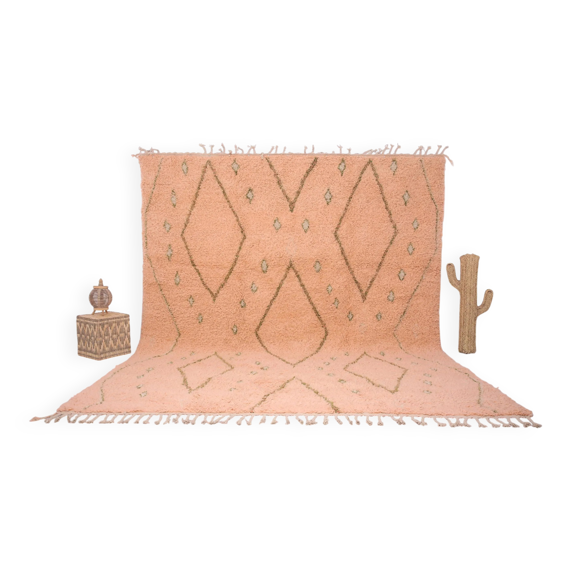 Traditional handmade carpet 250cm x 150cm Moroccan