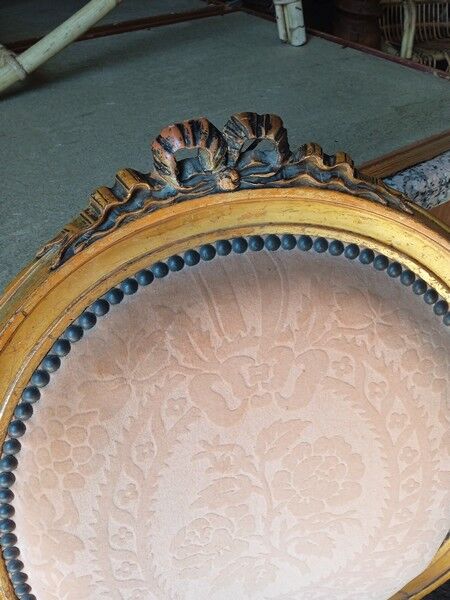 2 fauteuils 4 chaises salon Louis XVI époque XIXeme