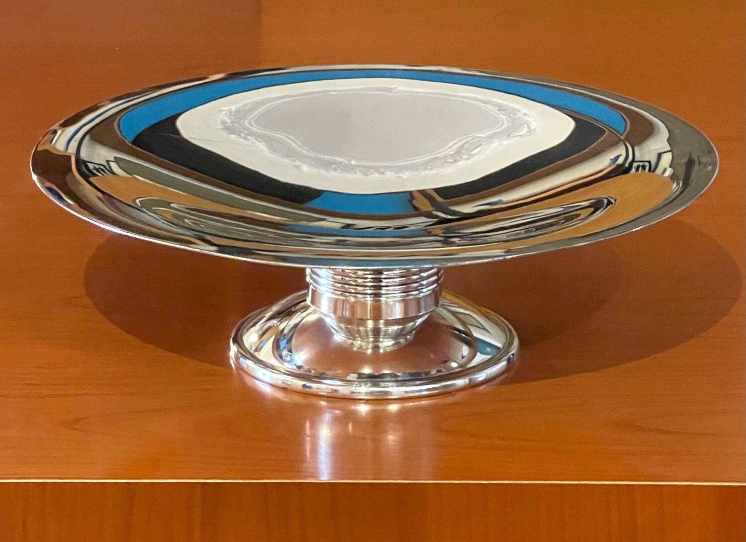 Christofle Alfenide ,coupe  d’époque art déco Luc lanel