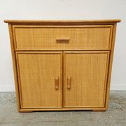 Buffet vintage en rotin Roche Bobois