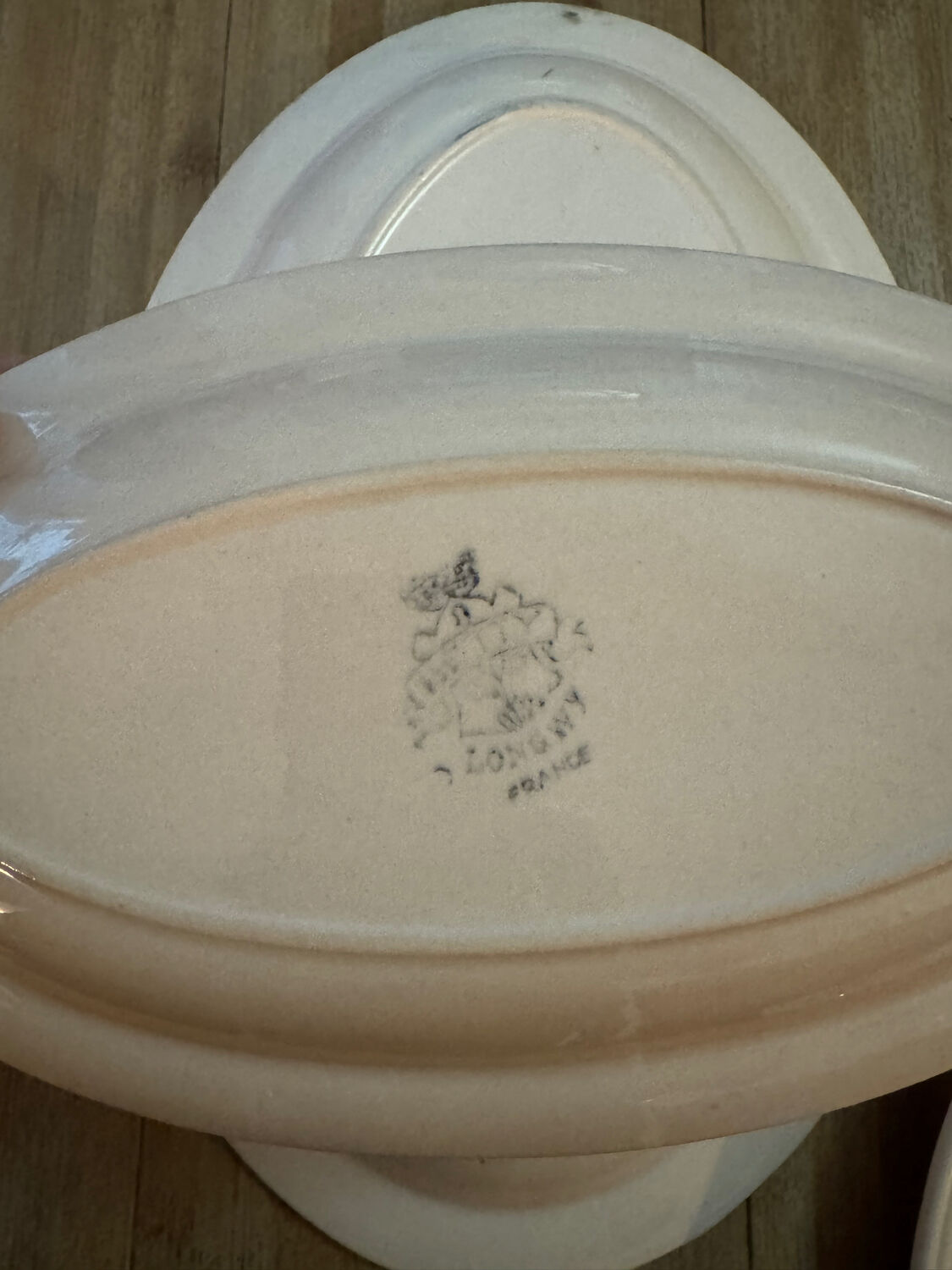 Trio de plats ovales Longwy – modèle Betty.