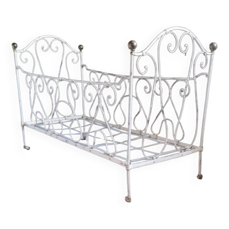 Old wrought iron bed