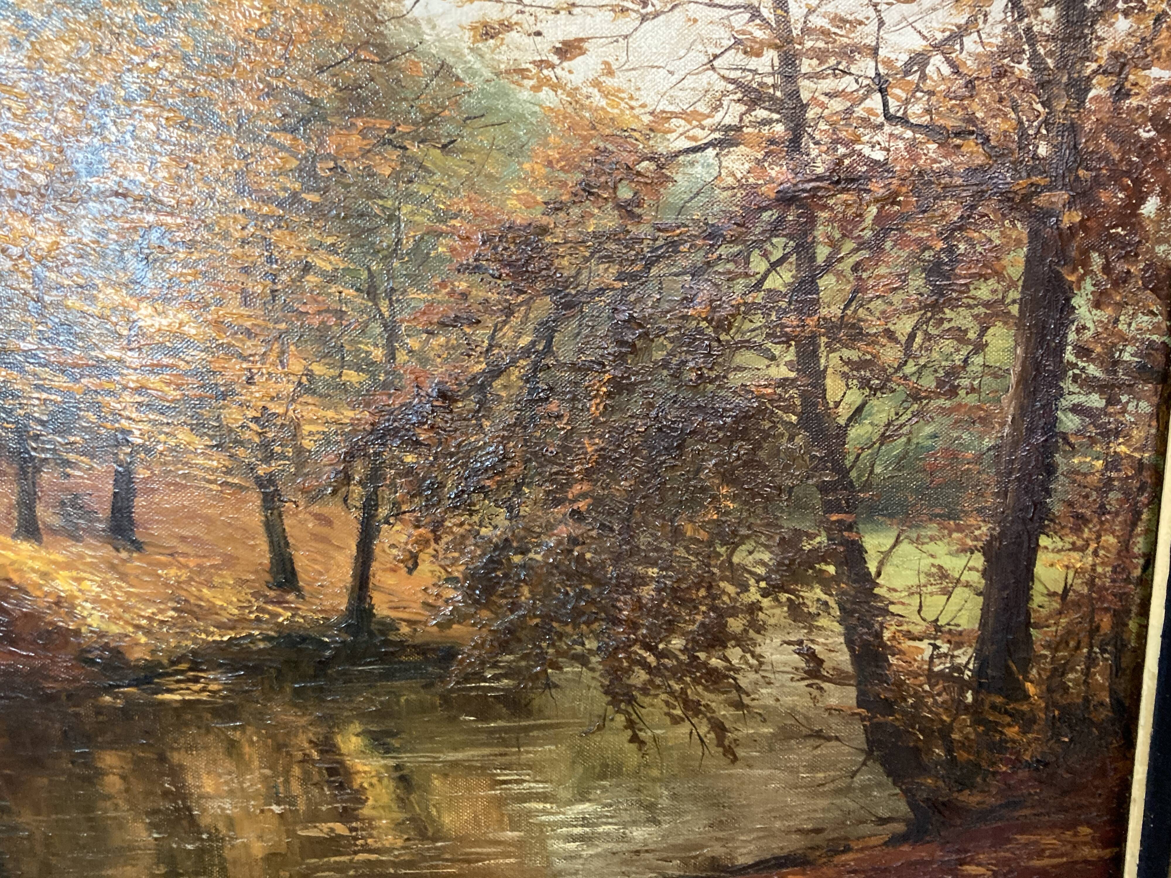 Dozinel _ The Pond of Drowned Children - oil on framed canvas