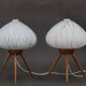 1960s pair of table lamps by uluv , czechoslovakia