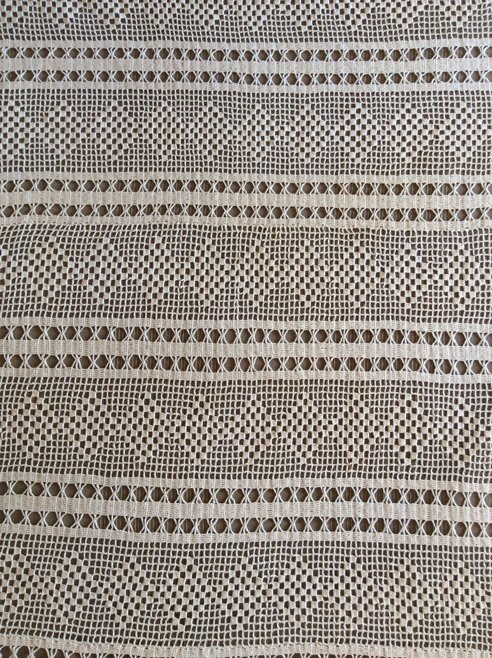Bed cover discarded sofa plaid cotton crochet handmade 230 X 230