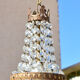 Montgolfiere chandelier in bronze and tassels