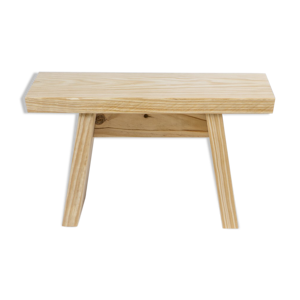 Tabouret Japonais en pin massif des Landes