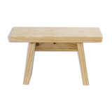 Japanese stool in solid pine from the Landes