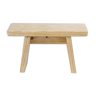Japanese stool in solid pine from the Landes