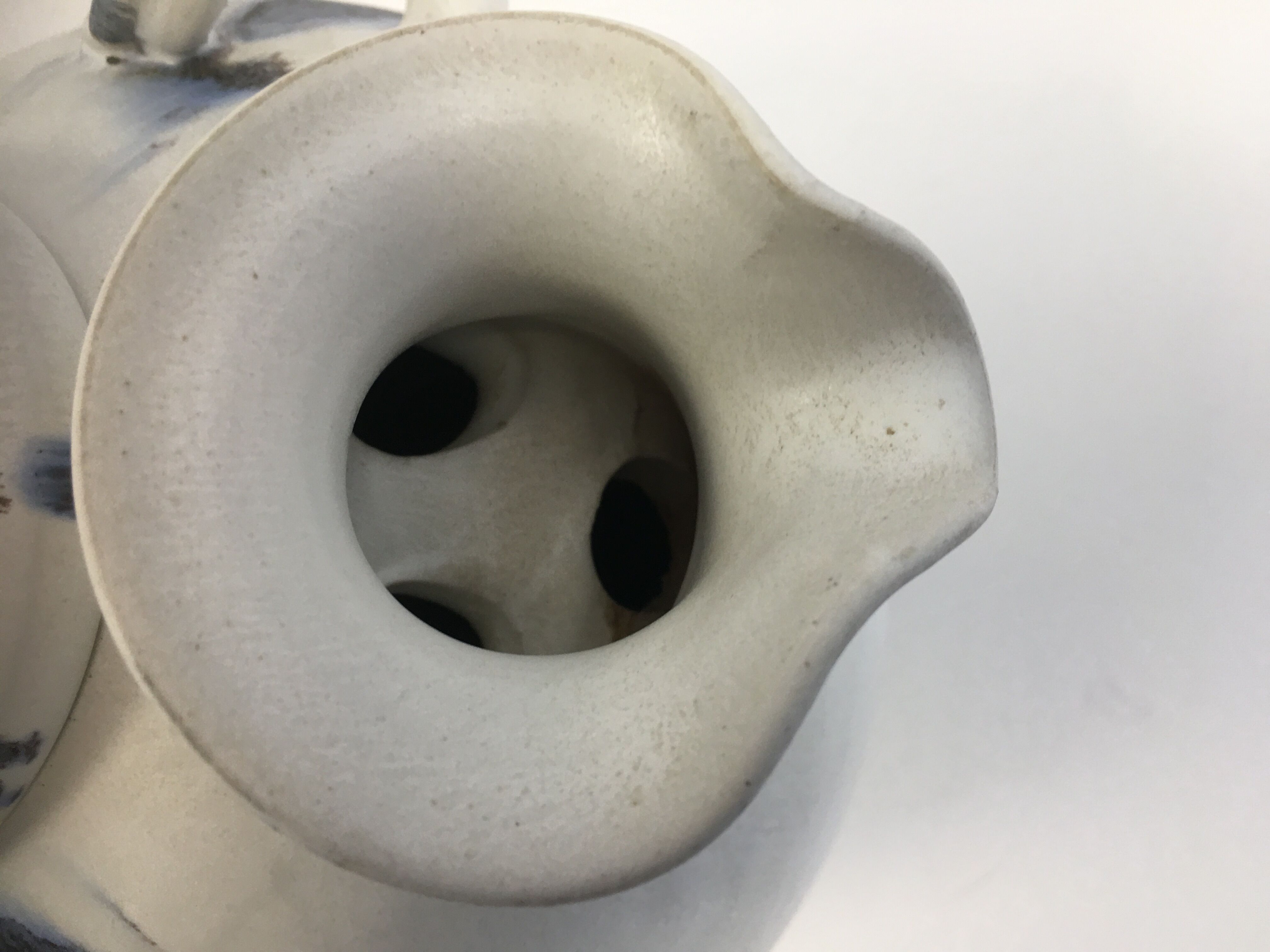 Scandinavian ceramic teapot enamelled 60's