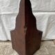 19th century mahogany corner wall shelf