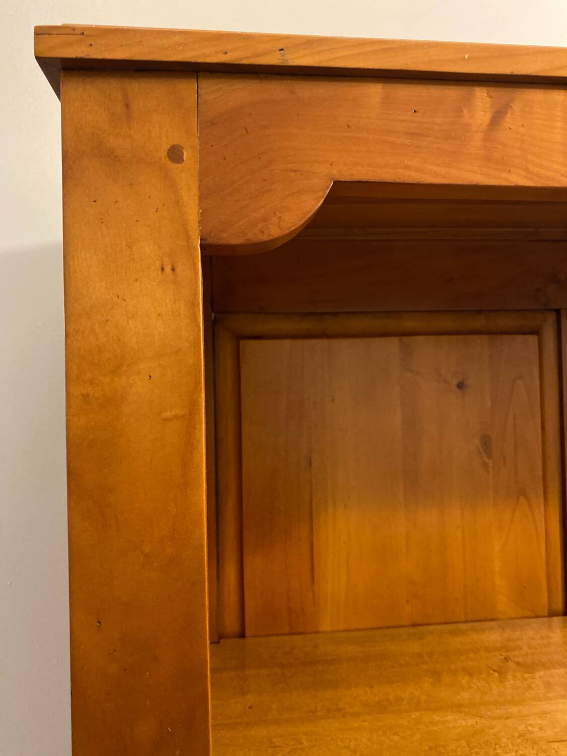 5-shelf solid wood bookcase