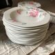 Porcelain plate service