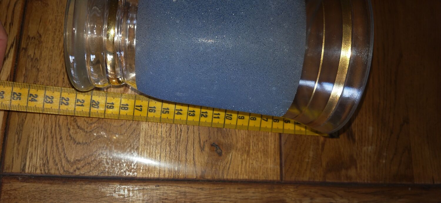 Blue granite vase
