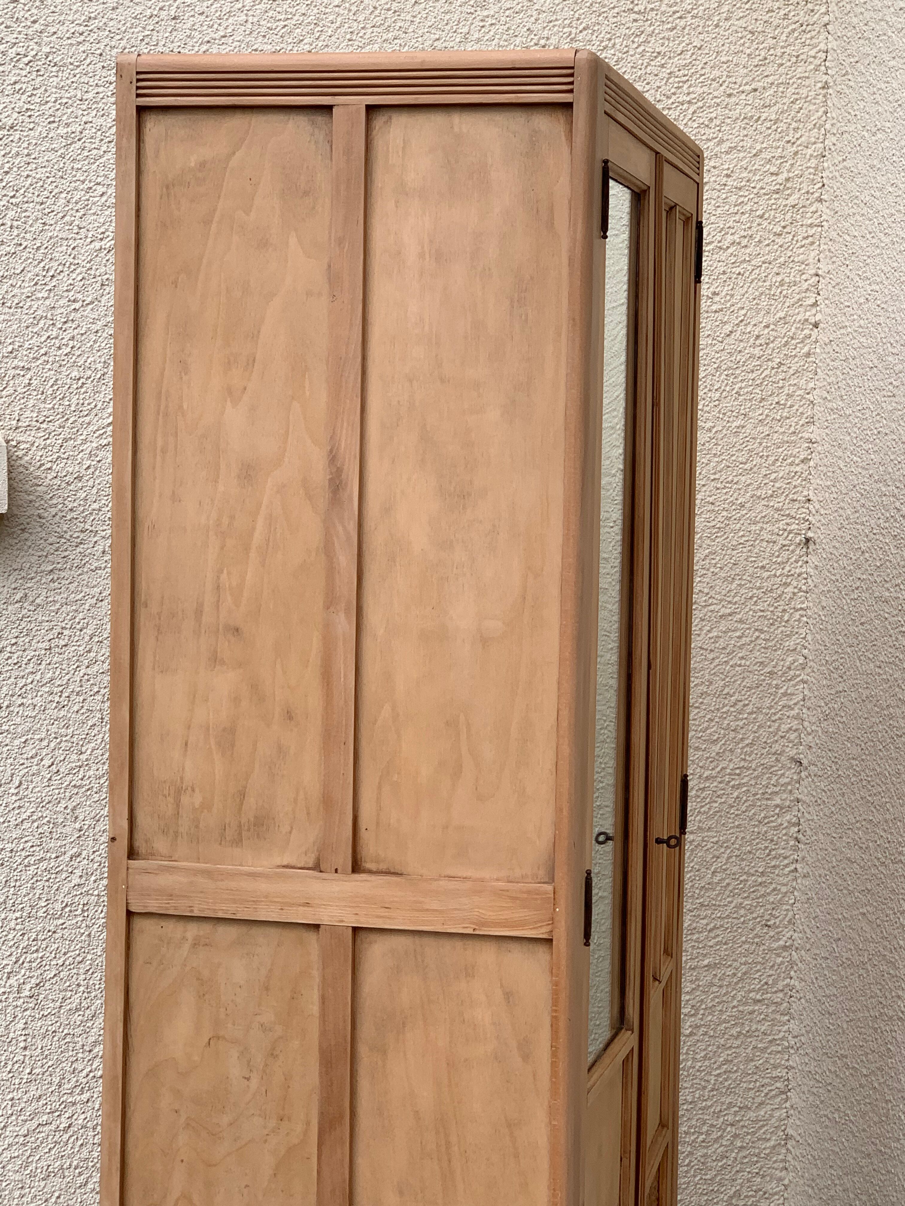 Parisian art deco cabinet 1930 raw wood