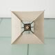 Postmodern table lamp in wood and canvas, Poland, 1980s