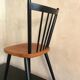 Lot of 8 Scandinavian chairs feet compass stamped Hiller