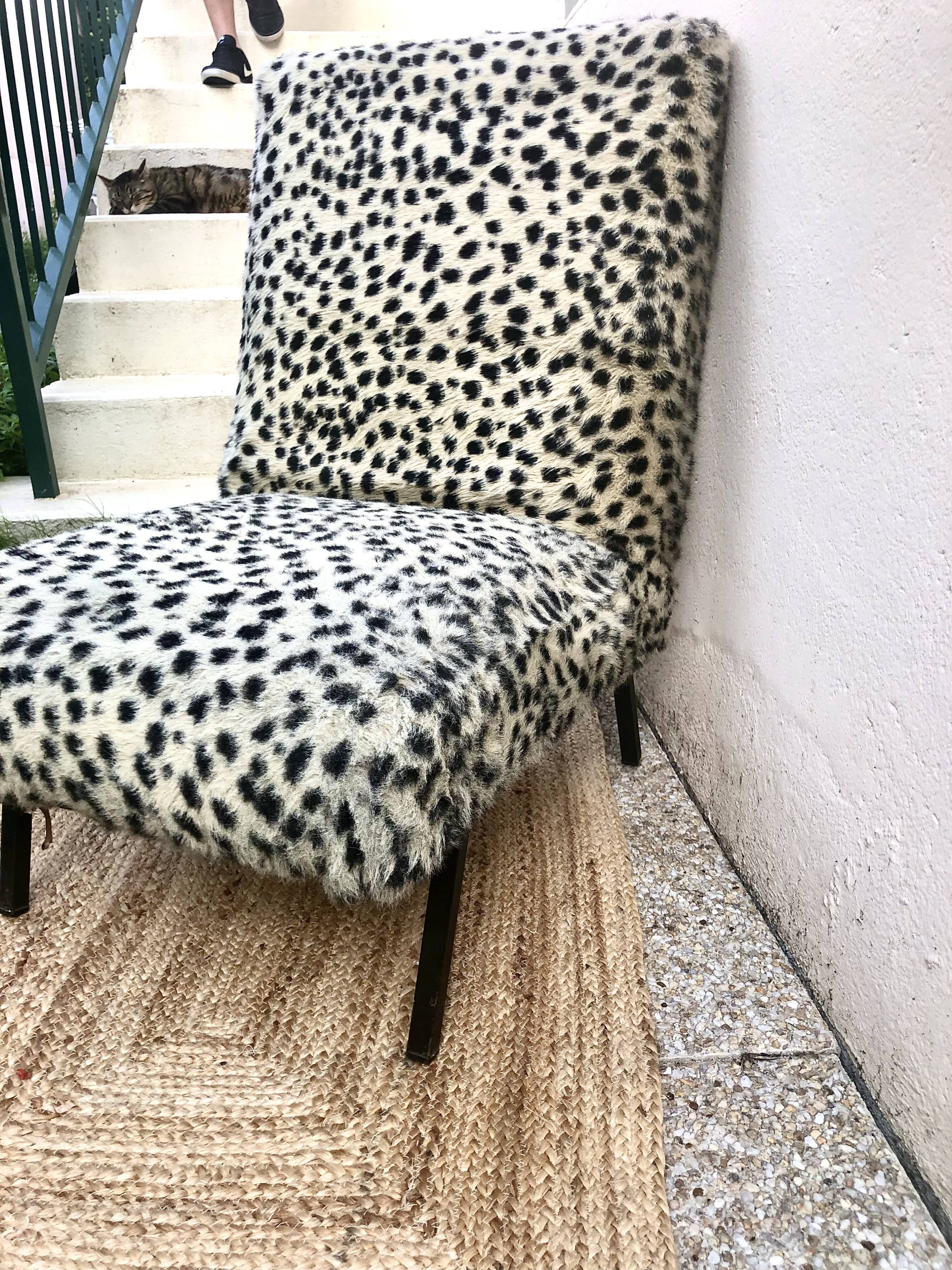 Vintage heater 50's leopard